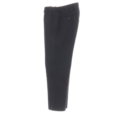 【中古】イッセイミヤケ メン ISSEY MIYAKE MEN シワ加工 リネンウールキュプラ 3つボタンスーツ セットアップ ブラック【サイズ2】【 状態ランクC 】【 メンズ 】