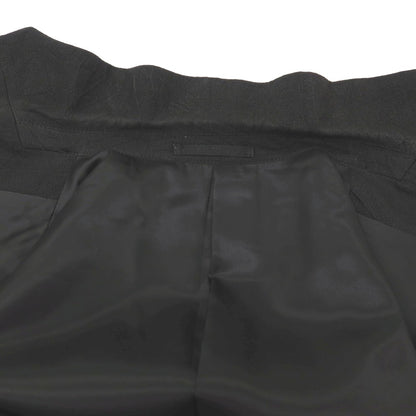 【中古】イッセイミヤケ メン ISSEY MIYAKE MEN シワ加工 リネンウールキュプラ 3つボタンスーツ セットアップ ブラック【サイズ2】【 状態ランクC 】【 メンズ 】