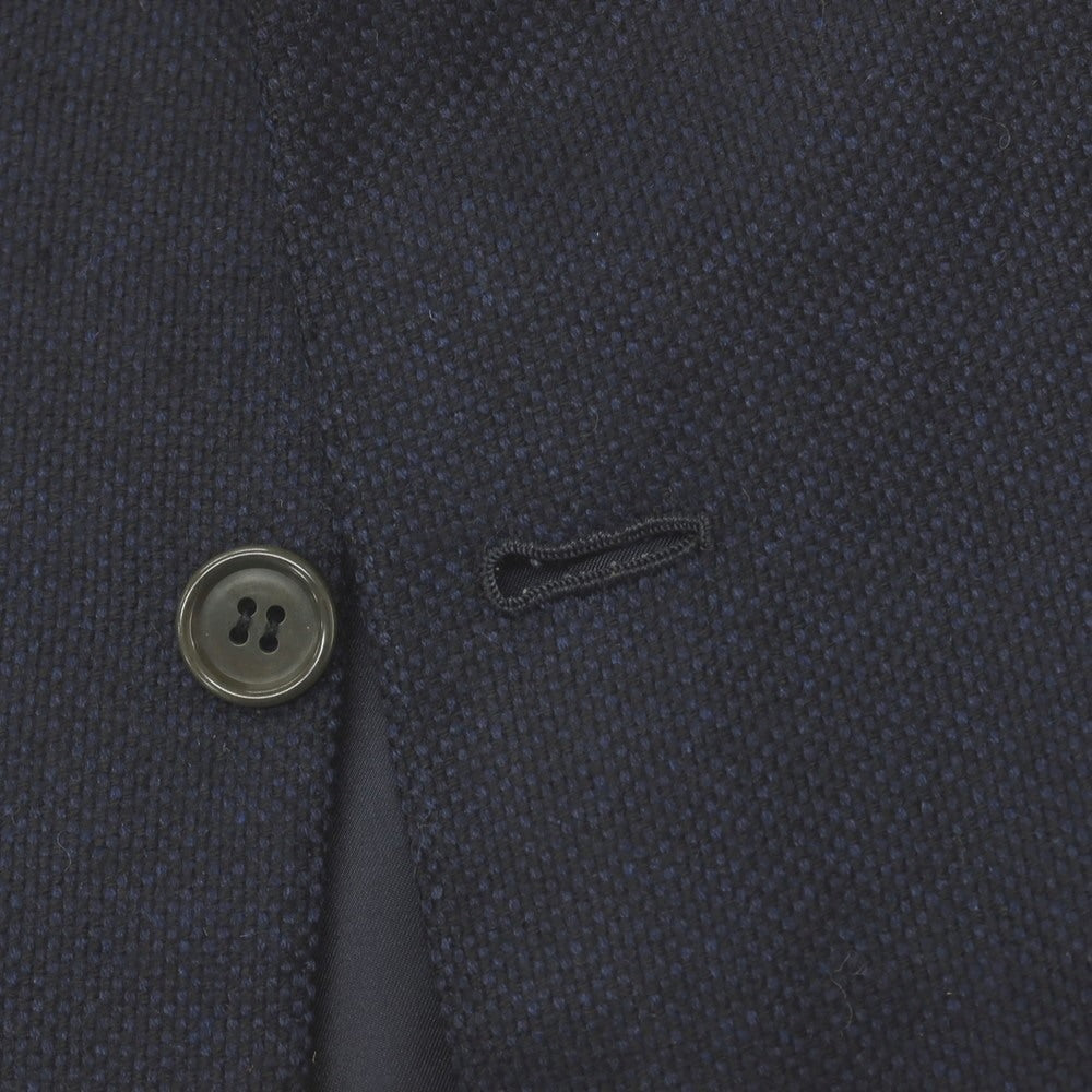 【中古】キートン Kiton カシミヤ 2つボタン テーラードジャケット ネイビー【サイズ48 DropR7】【 状態ランクC 】【 メンズ 】