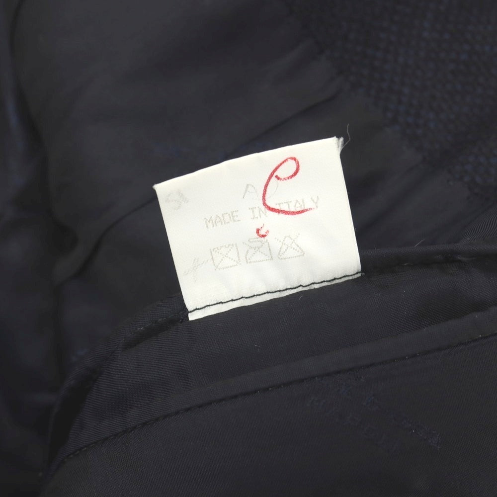 【中古】キートン Kiton カシミヤ 2つボタン テーラードジャケット ネイビー【サイズ48 DropR7】【 状態ランクC 】【 メンズ 】