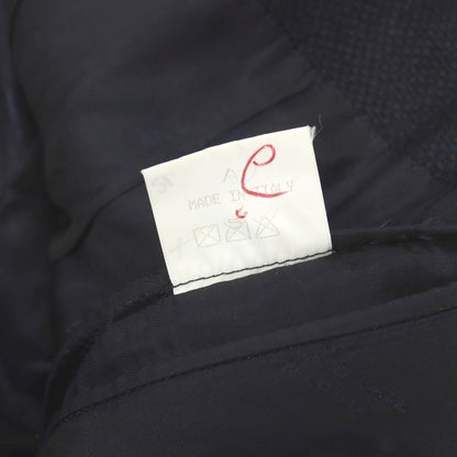 【中古】キートン Kiton カシミヤ 2つボタン テーラードジャケット ネイビー【サイズ48 DropR7】【 状態ランクC 】【 メンズ 】