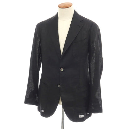 【中古】ブリッラ ペル イル グスト Brilla per il gusto リネン 3B カジュアルジャケット ブラック【サイズ48】【 状態ランクB 】【 メンズ 】