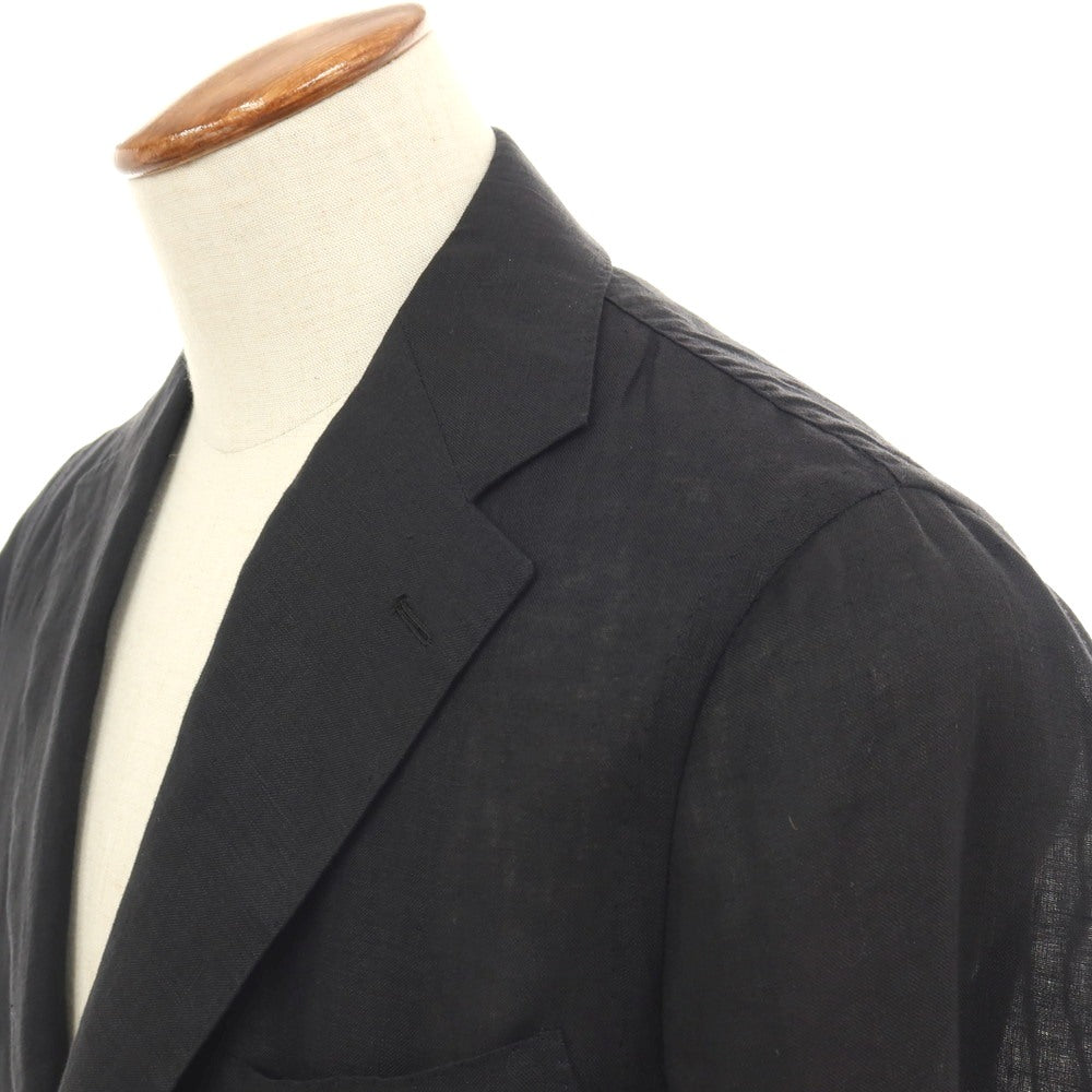 【中古】ブリッラ ペル イル グスト Brilla per il gusto リネン 3B カジュアルジャケット ブラック【サイズ48】【 状態ランクB 】【 メンズ 】