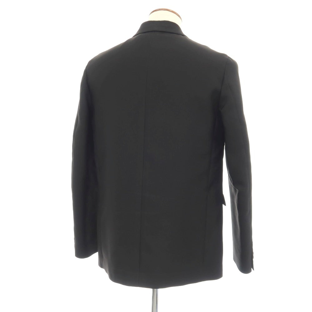 【中古】ジルサンダー JIL SANDER ナイロンシルク 2B テーラードジャケット ブラック【サイズ48】【 状態ランクC 】【 メンズ 】