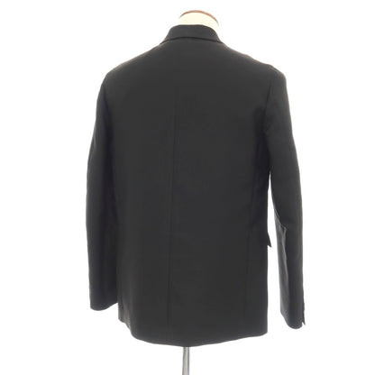 【中古】ジルサンダー JIL SANDER ナイロンシルク 2B テーラードジャケット ブラック【サイズ48】【 状態ランクC 】【 メンズ 】
