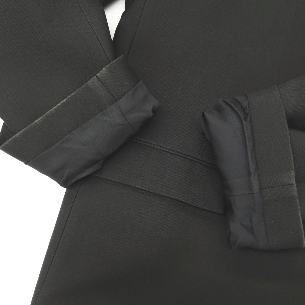 【中古】ジルサンダー JIL SANDER ナイロンシルク 2B テーラードジャケット ブラック【サイズ48】【 状態ランクC 】【 メンズ 】