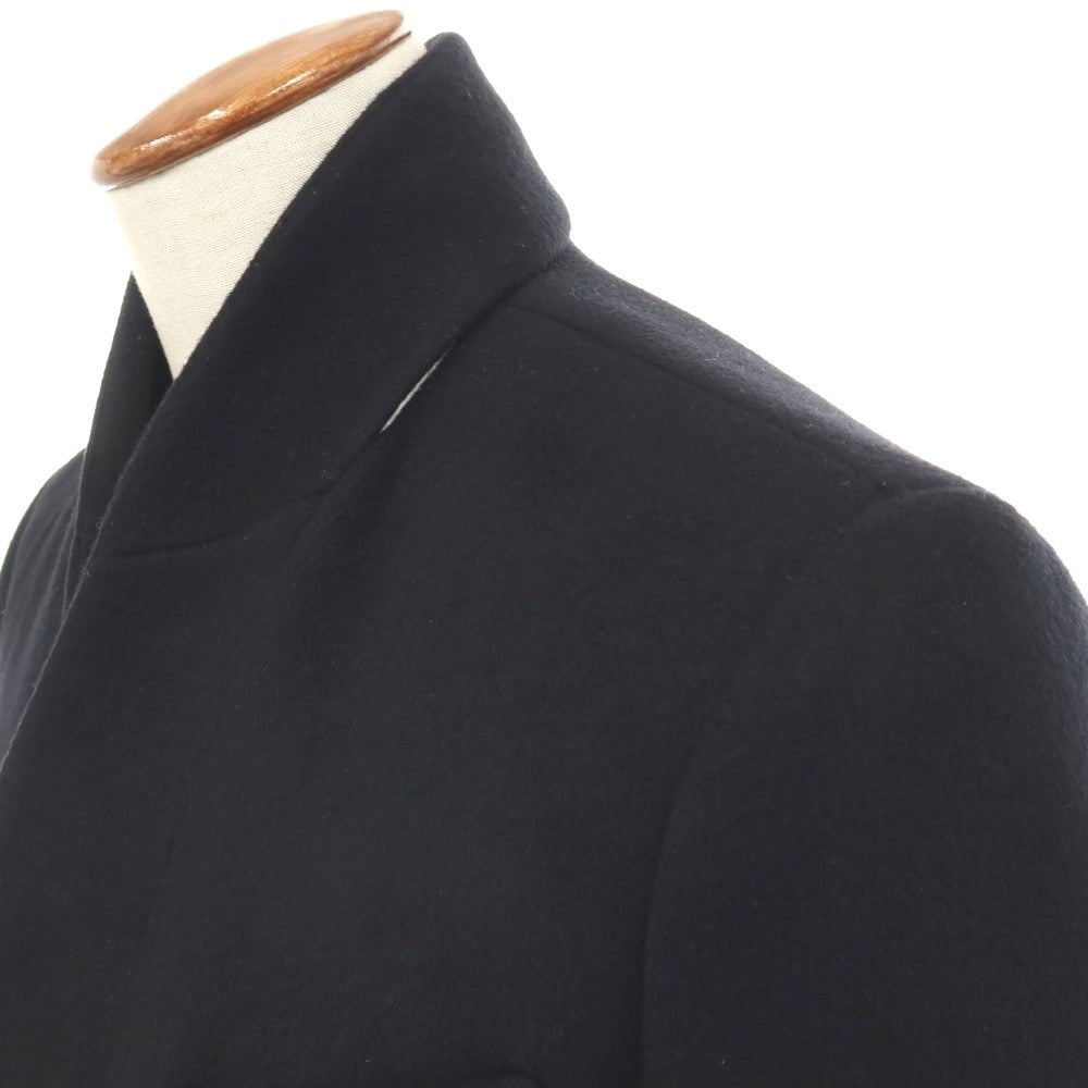 【中古】ウーヨンミ WOOYOUNGMI ウールコットン 2つボタン ノーカラージャケット ブラック【サイズ48】【 状態ランクB 】【 メンズ 】