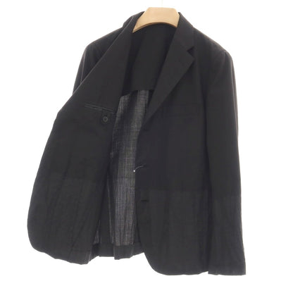 【中古】イッセイミヤケ メン ISSEY MIYAKE MEN ウール 3B カジュアルジャケット ブラック【サイズ1】【 状態ランクB 】【 メンズ 】