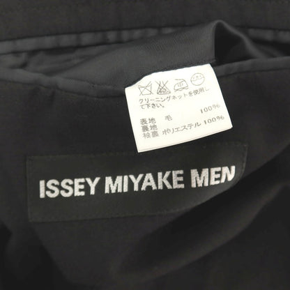 【中古】イッセイミヤケ メン ISSEY MIYAKE MEN ウール 3B カジュアルジャケット ブラック【サイズ1】【 状態ランクB 】【 メンズ 】