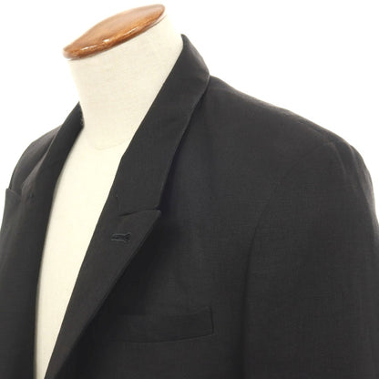 【中古】ディオールオム Dior Homme リネン ボタンレス カジュアルジャケット ブラック【サイズ46】【 状態ランクB 】【 メンズ 】