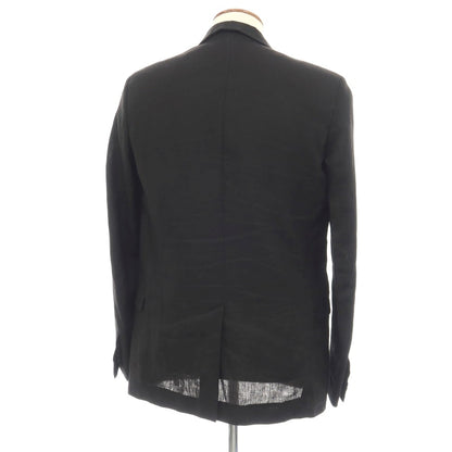 【中古】ディオールオム Dior Homme リネン ボタンレス カジュアルジャケット ブラック【サイズ46】【 状態ランクB 】【 メンズ 】