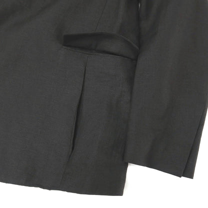 【中古】ディオールオム Dior Homme リネン ボタンレス カジュアルジャケット ブラック【サイズ46】【 状態ランクB 】【 メンズ 】