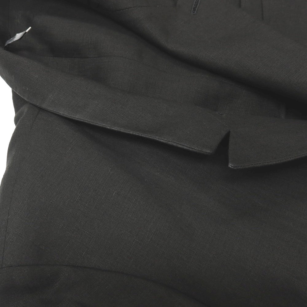 【中古】ディオールオム Dior Homme リネン ボタンレス カジュアルジャケット ブラック【サイズ46】【 状態ランクB 】【 メンズ 】