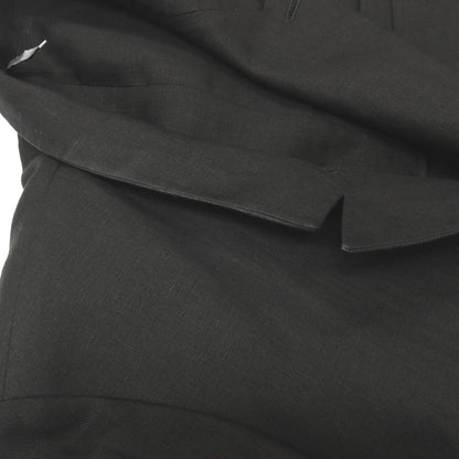 【中古】ディオールオム Dior Homme リネン ボタンレス カジュアルジャケット ブラック【サイズ46】【 状態ランクB 】【 メンズ 】