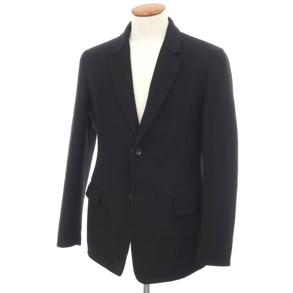 【中古】ジルサンダー JIL SANDER ウールカシミヤ 2B カジュアルジャケット ブラック【サイズ48】【 状態ランクC 】【 メンズ 】