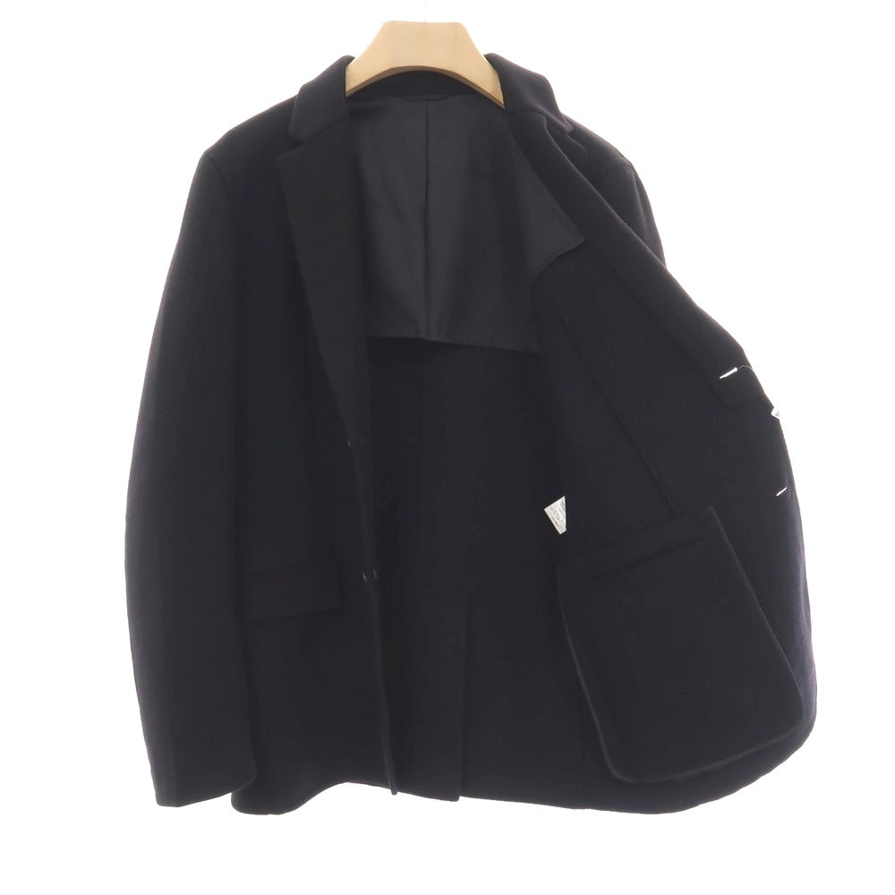 【中古】ジルサンダー JIL SANDER ウールカシミヤ 2B カジュアルジャケット ブラック【サイズ48】【 状態ランクC 】【 メンズ 】