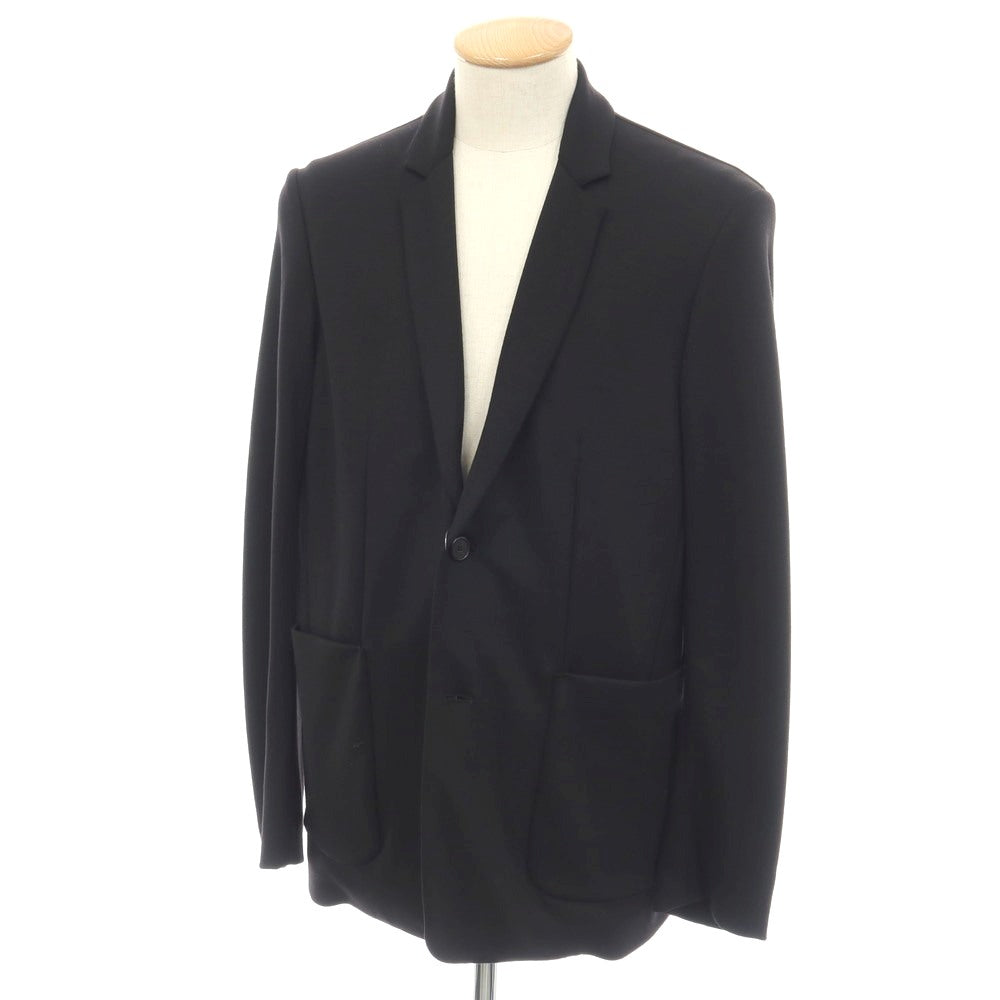 【中古】ジルサンダー JIL SANDER ウール ジャージー 2B カジュアルジャケット ブラック【サイズS】【 状態ランクB 】【 メンズ 】