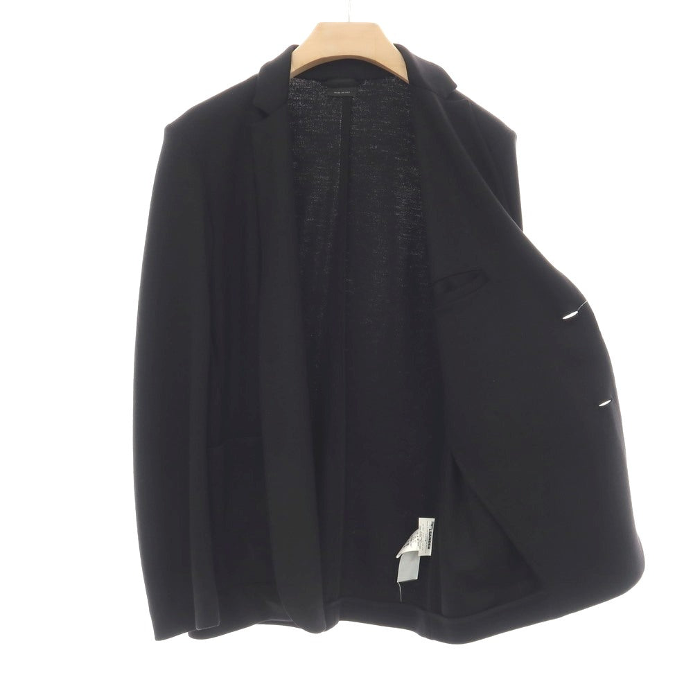 【中古】ジルサンダー JIL SANDER ウール ジャージー 2B カジュアルジャケット ブラック【サイズS】【 状態ランクB 】【 メンズ 】