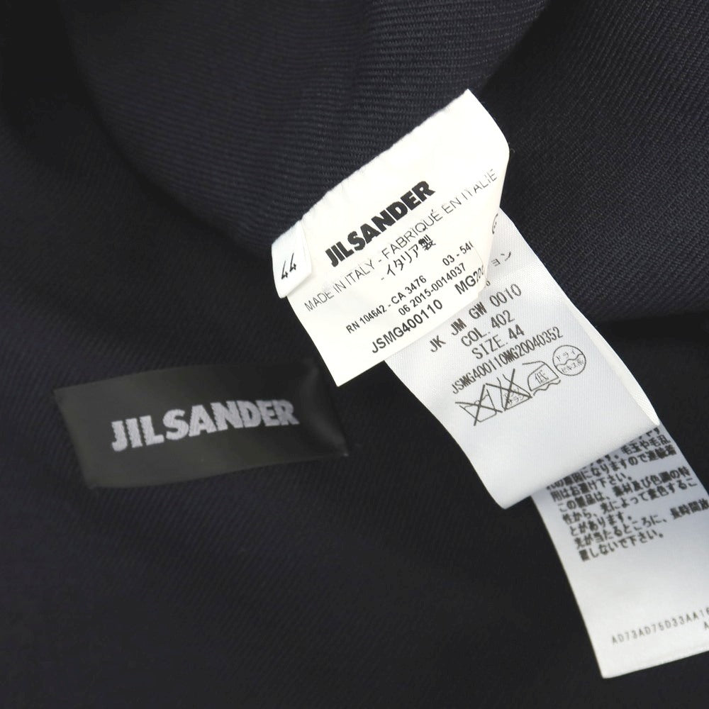 【中古】ジルサンダー JIL SANDER ウール カジュアルジャケット ダークネイビー【サイズ44】【 状態ランクC 】【 メンズ 】