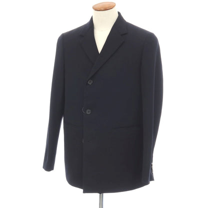 【中古】ジルサンダー JIL SANDER ウール カジュアルジャケット ダークネイビー【サイズ48】【 状態ランクB 】【 メンズ 】