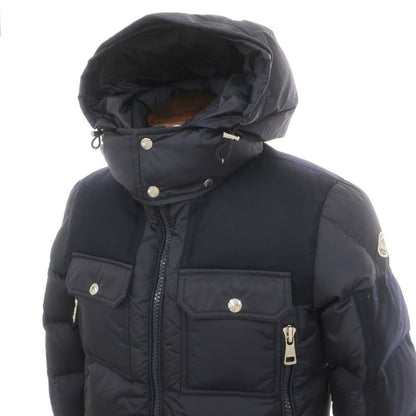 【中古】モンクレール MONCLER DIMIER ナイロン×ウール 切替 ダウンジャケット ネイビー【サイズ2】【 状態ランクC 】【 メンズ 】