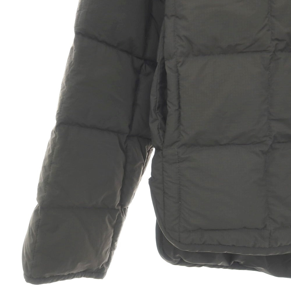 【中古】ジルサンダープラス Jil Sander+ リップストップナイロン キルティング ダウンジャケット グレーグリーン【サイズ44】【 状態ランクC 】【 メンズ 】