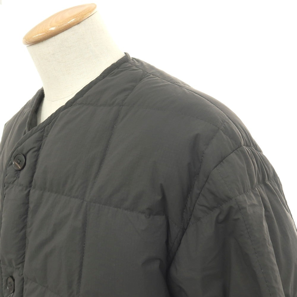 【中古】ジルサンダープラス Jil Sander+ リップストップナイロン キルティング ダウンジャケット グレーグリーン【サイズ44】【 状態ランクC 】【 メンズ 】