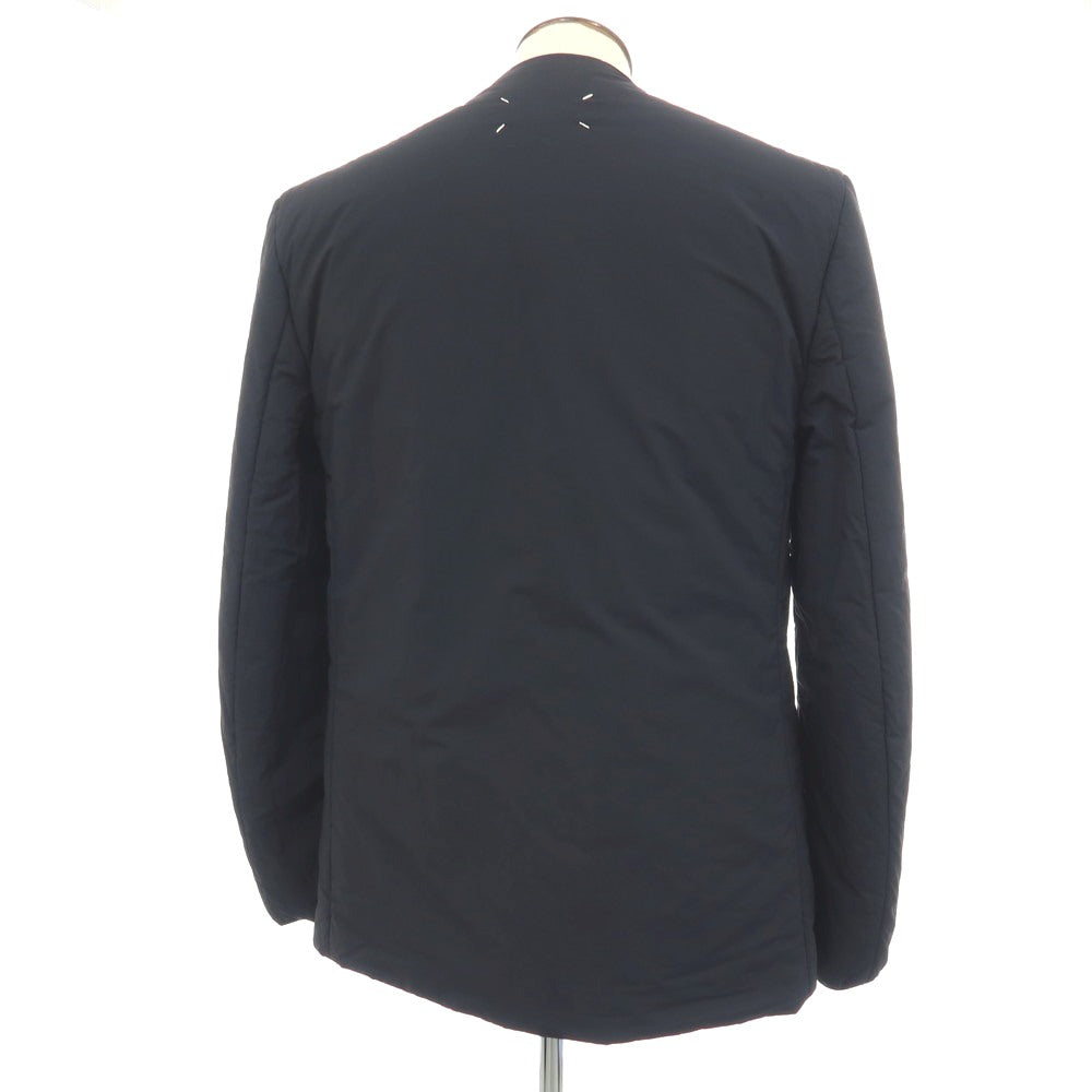 【中古】メゾン マルジェラ Maison Margiela ナイロン ノーカラー ボタンレス 中綿ブルゾン ネイビー【サイズ52】【 状態ランクB 】【 メンズ 】