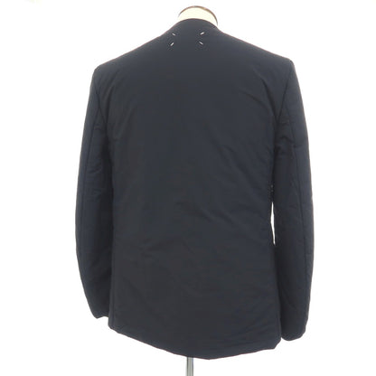 【中古】メゾン マルジェラ Maison Margiela ナイロン ノーカラー ボタンレス 中綿ブルゾン ネイビー【サイズ52】【 状態ランクB 】【 メンズ 】