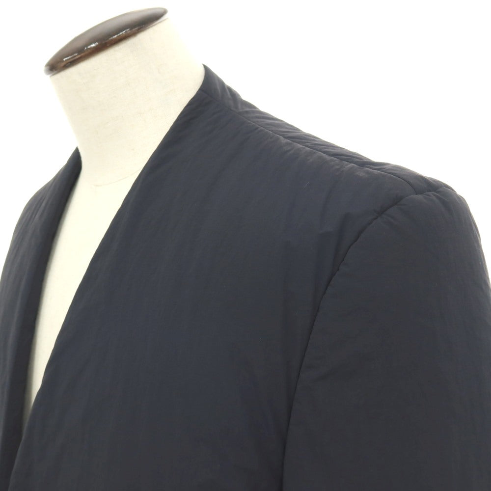 【中古】メゾン マルジェラ Maison Margiela ナイロン ノーカラー ボタンレス 中綿ブルゾン ネイビー【サイズ52】【 状態ランクB 】【 メンズ 】