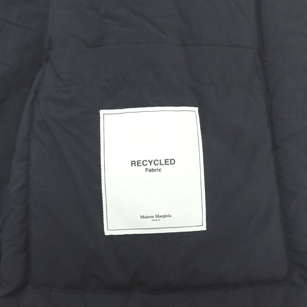 【中古】メゾン マルジェラ Maison Margiela ナイロン ノーカラー ボタンレス 中綿ブルゾン ネイビー【サイズ52】【 状態ランクB 】【 メンズ 】