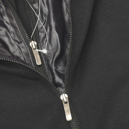 【中古】ウーヨンミ WOOYOUNGMI ウール ジャージー 異素材ドッキング レイヤードデザイン フーデッドブルゾン ブラック【サイズ48】【 状態ランクC 】【 メンズ 】