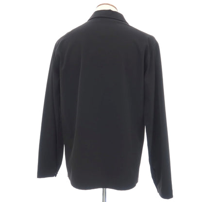 【中古】ジルサンダー JIL SANDER ストレッチ ポリエステル シャツブルゾン ブラック【サイズ48】【 状態ランクC 】【 メンズ 】
