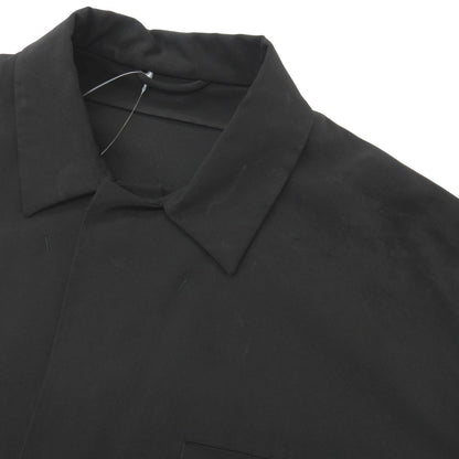 【中古】ジルサンダー JIL SANDER ストレッチ ポリエステル シャツブルゾン ブラック【サイズ48】【 状態ランクC 】【 メンズ 】