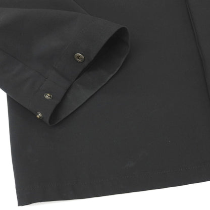 【中古】ジルサンダー JIL SANDER ストレッチ ポリエステル シャツブルゾン ブラック【サイズ48】【 状態ランクC 】【 メンズ 】