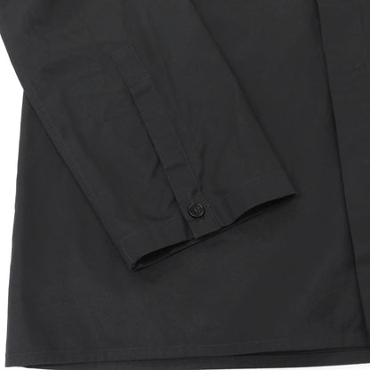 【中古】ジルサンダー JIL SANDER コットン 比翼仕立て ノーカラー カジュアルシャツ ブラック【サイズ39】【 状態ランクB 】【 メンズ 】
