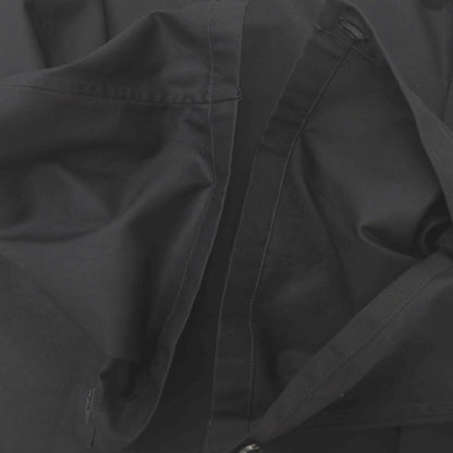 【中古】ジルサンダー JIL SANDER コットン 比翼仕立て ノーカラー カジュアルシャツ ブラック【サイズ39】【 状態ランクB 】【 メンズ 】