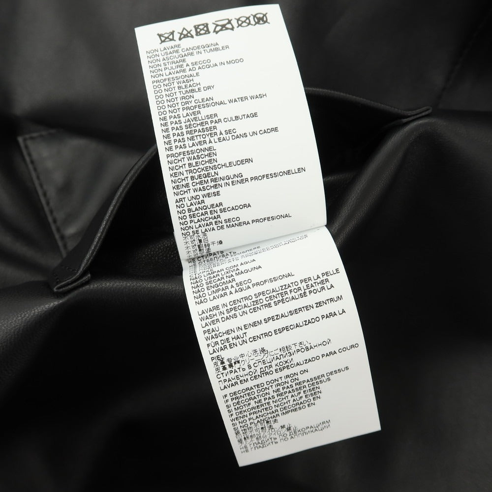 【中古】マルニ MARNI シープレザー レギュラーカラー カジュアルシャツ ブラック【サイズ48】【 状態ランクB 】【 メンズ 】