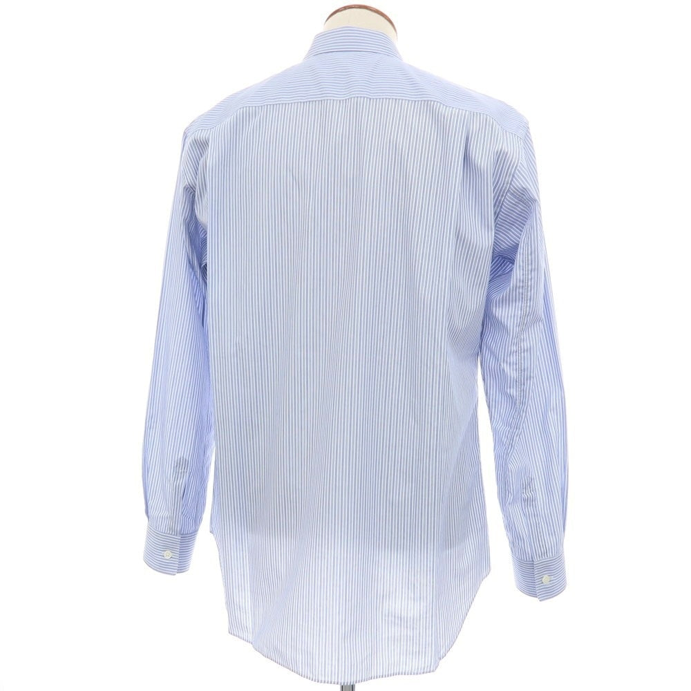 【中古】コムデギャルソンシャツ COMME des GARCONS SHIRT コットン ストライプ レギュラーカラー ドレスシャツ ブルーxホワイト【サイズM】【 状態ランクA 】【 メンズ 】