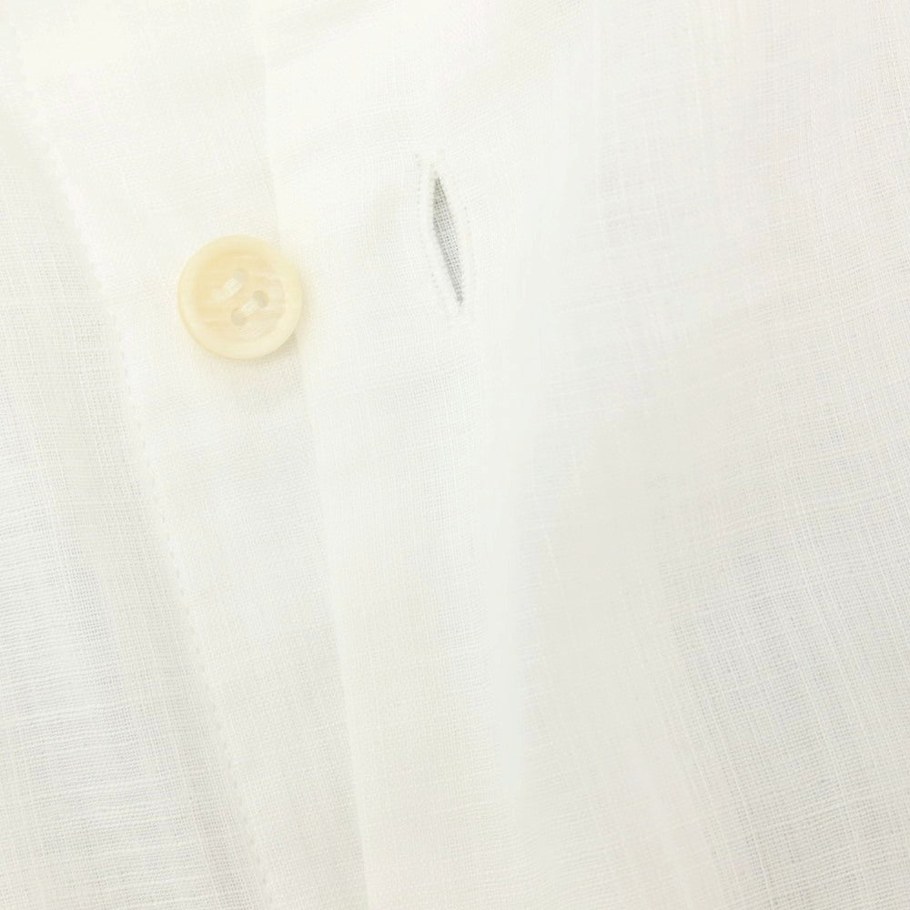【中古】イッセイミヤケ メン ISSEY MIYAKE MEN コットン スタンドカラー カジュアルシャツ ホワイト【サイズ2】【 状態ランクC 】【 メンズ 】