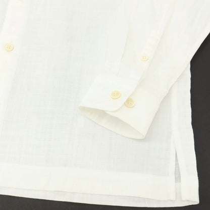 【中古】イッセイミヤケ メン ISSEY MIYAKE MEN コットン スタンドカラー カジュアルシャツ ホワイト【サイズ2】【 状態ランクC 】【 メンズ 】