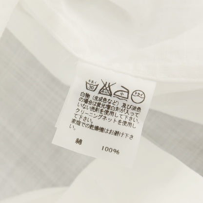 【中古】イッセイミヤケ メン ISSEY MIYAKE MEN コットン スタンドカラー カジュアルシャツ ホワイト【サイズ2】【 状態ランクC 】【 メンズ 】
