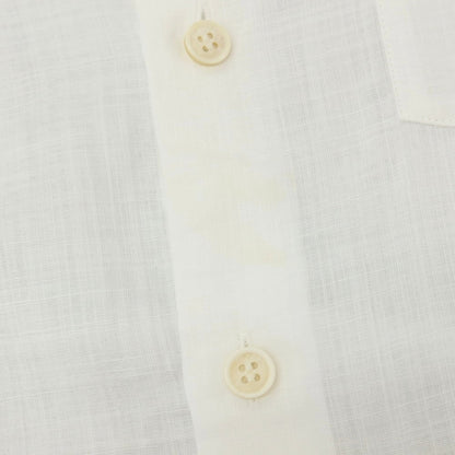 【中古】イッセイミヤケ メン ISSEY MIYAKE MEN コットン スタンドカラー カジュアルシャツ ホワイト【サイズ2】【 状態ランクC 】【 メンズ 】
