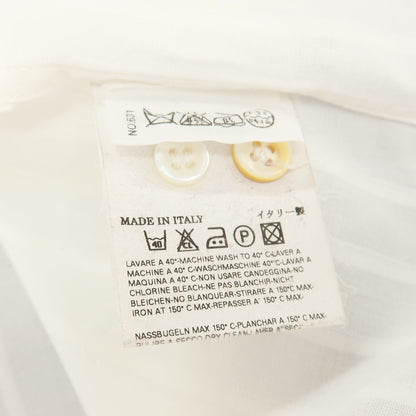 【中古】マルタンマルジェラテン Martin Margiela 10 コットン ストライプ レギュラーカラー ドレスシャツ ホワイト【サイズ2】【 状態ランクB 】【 メンズ 】