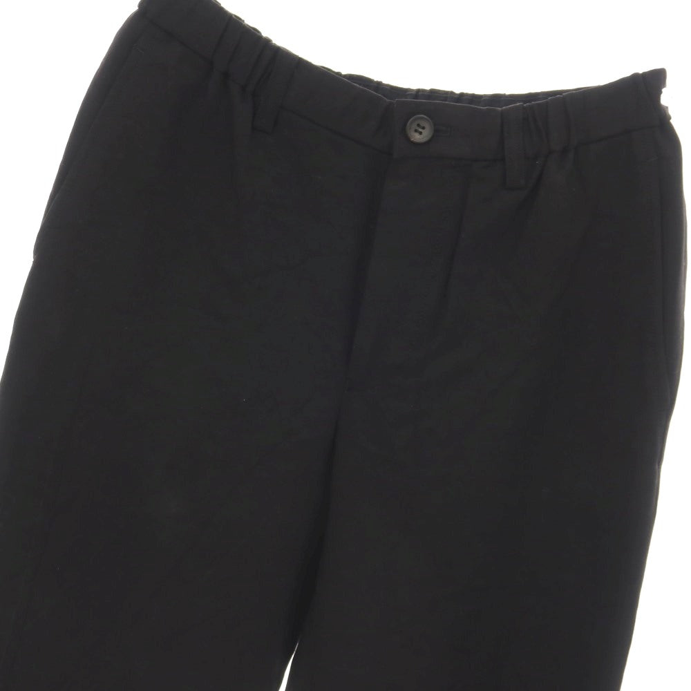 【中古】イッセイミヤケ メン ISSEY MIYAKE MEN リネンリヨセル イージーカジュアルスラックスパンツ ブラック【サイズ1】【 状態ランクC 】【 メンズ 】