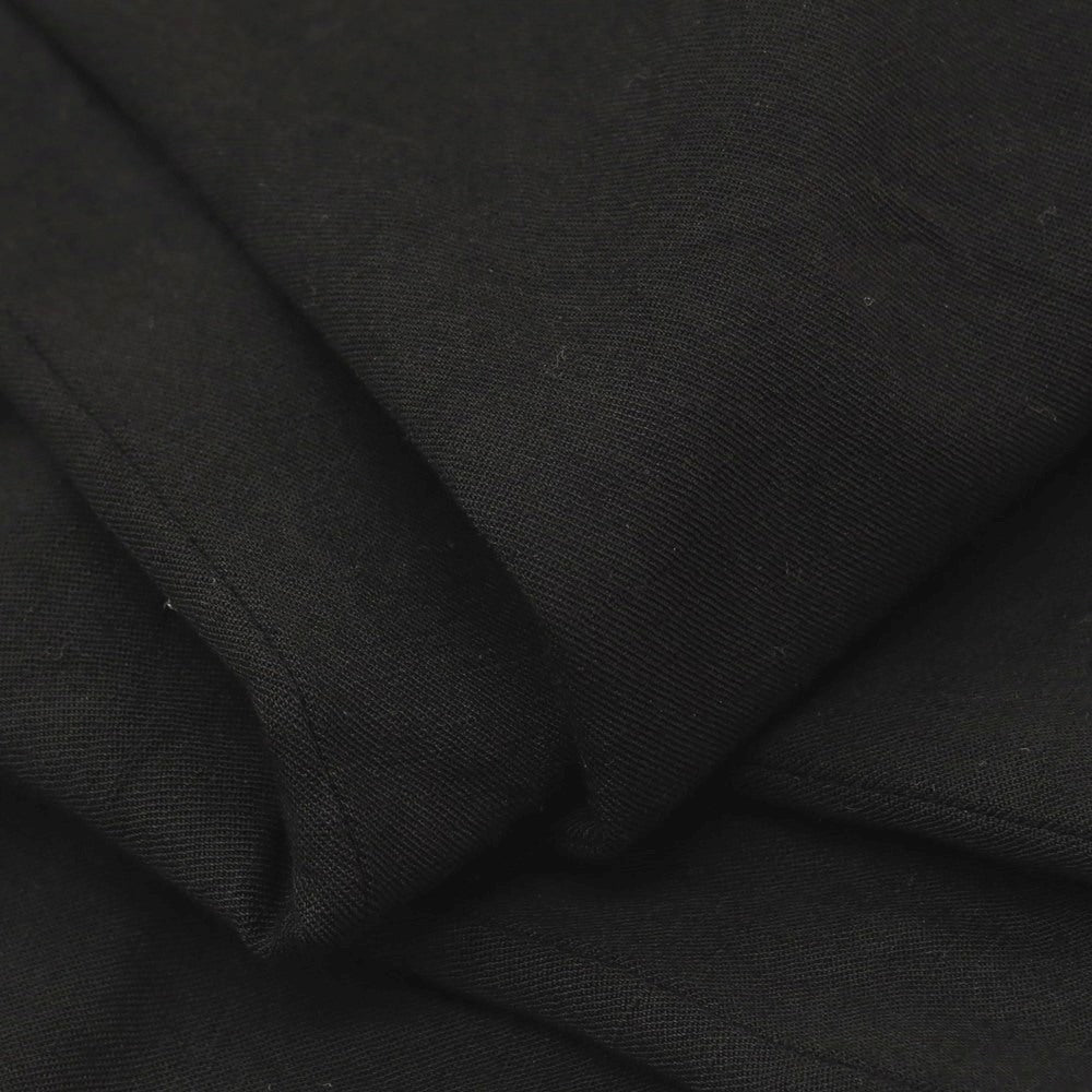 【中古】イッセイミヤケ メン ISSEY MIYAKE MEN リネンリヨセル イージーカジュアルスラックスパンツ ブラック【サイズ1】【 状態ランクC 】【 メンズ 】