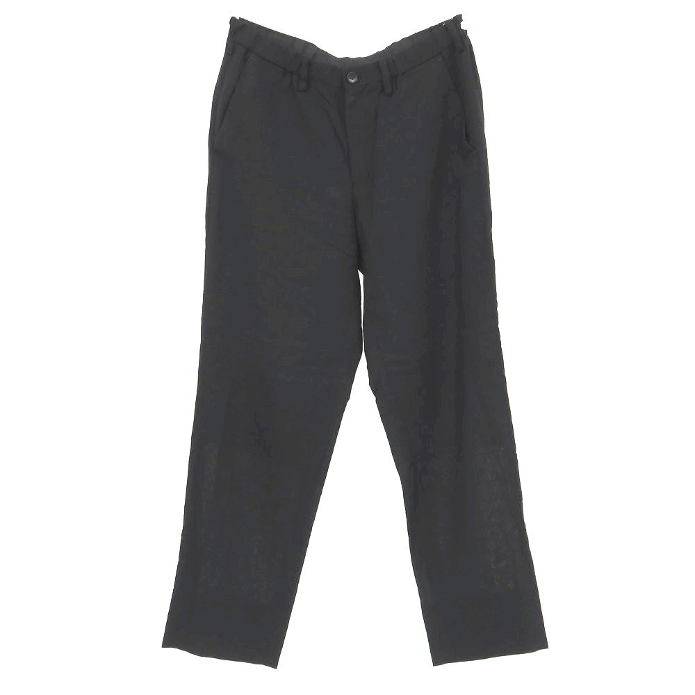 【中古】イッセイミヤケ メン ISSEY MIYAKE MEN シワ加工 ウールキュプラ チェック イージーカジュアルスラックスパンツ ブラック【サイズ1】【 状態ランクB 】【 メンズ 】