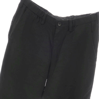 【中古】イッセイミヤケ メン ISSEY MIYAKE MEN シワ加工 ウールキュプラ チェック イージーカジュアルスラックスパンツ ブラック【サイズ1】【 状態ランクB 】【 メンズ 】