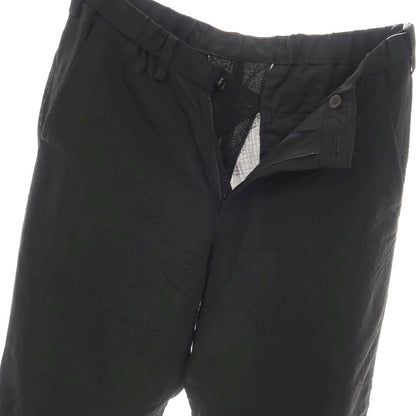 【中古】イッセイミヤケ メン ISSEY MIYAKE MEN シワ加工 ウールキュプラ チェック イージーカジュアルスラックスパンツ ブラック【サイズ1】【 状態ランクB 】【 メンズ 】