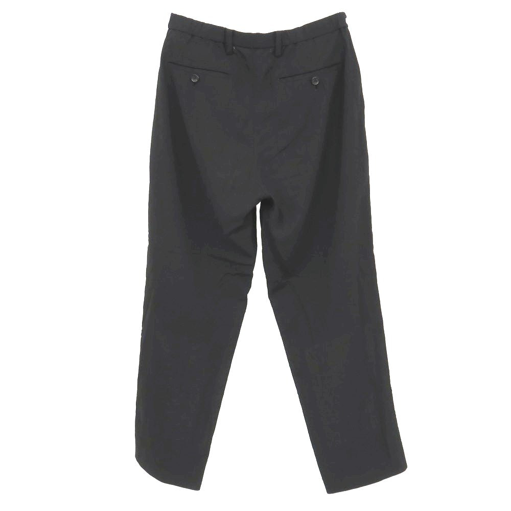 【中古】イッセイミヤケ メン ISSEY MIYAKE MEN シワ加工 ウールキュプラ チェック イージーカジュアルスラックスパンツ ブラック【サイズ1】【 状態ランクB 】【 メンズ 】